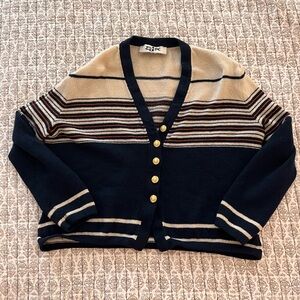 Vintage St. John Stripped Cardigan